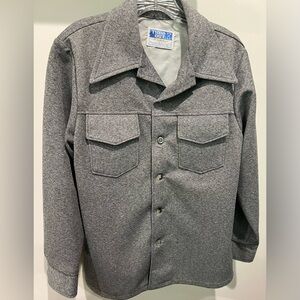 Time Out by Farah Gray Men’s Shirt Jacket/Leisure Suit Jacket